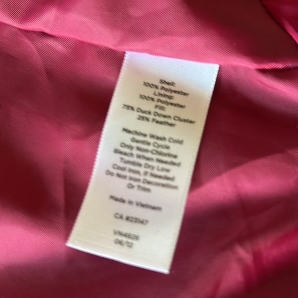 NWOT Talbots Down Puffer Vest - Picture 6 of 7